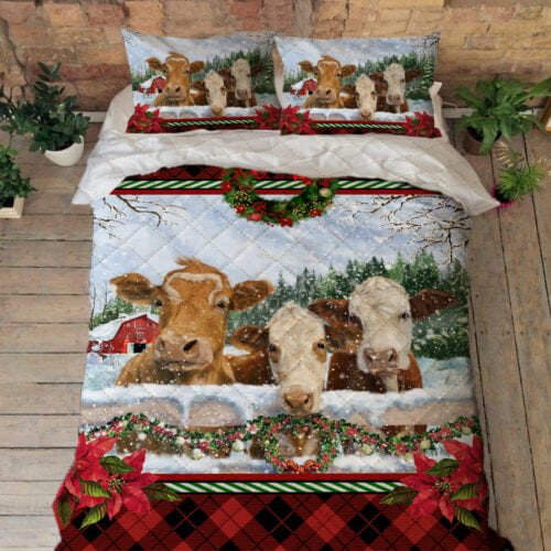 Cattle Bedding Merry Christmas