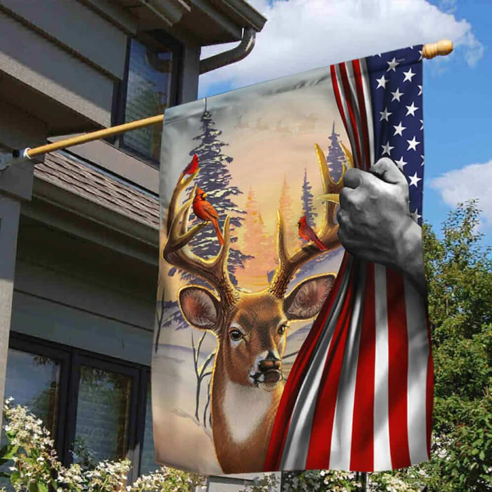 San Francisco 49ers NFL Personalized Your Name Deer Hunting Flag