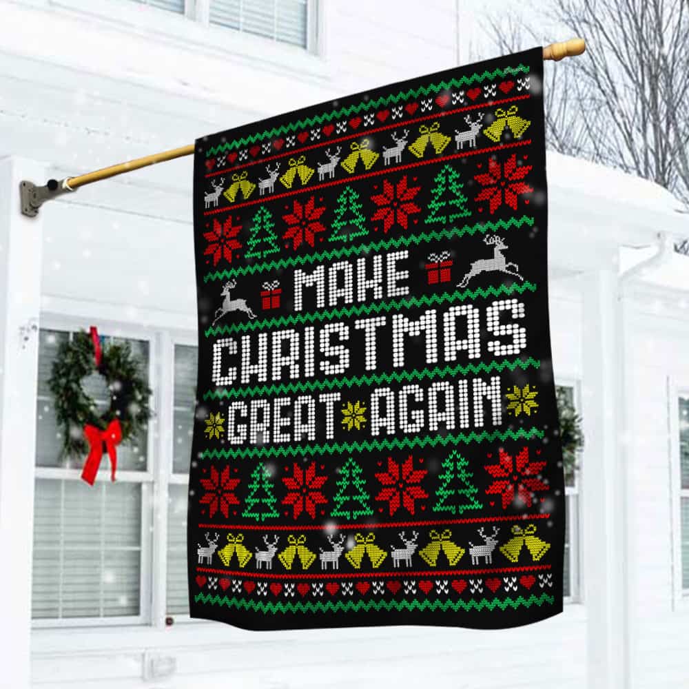 Christmas Flag Make Christmas Great Again