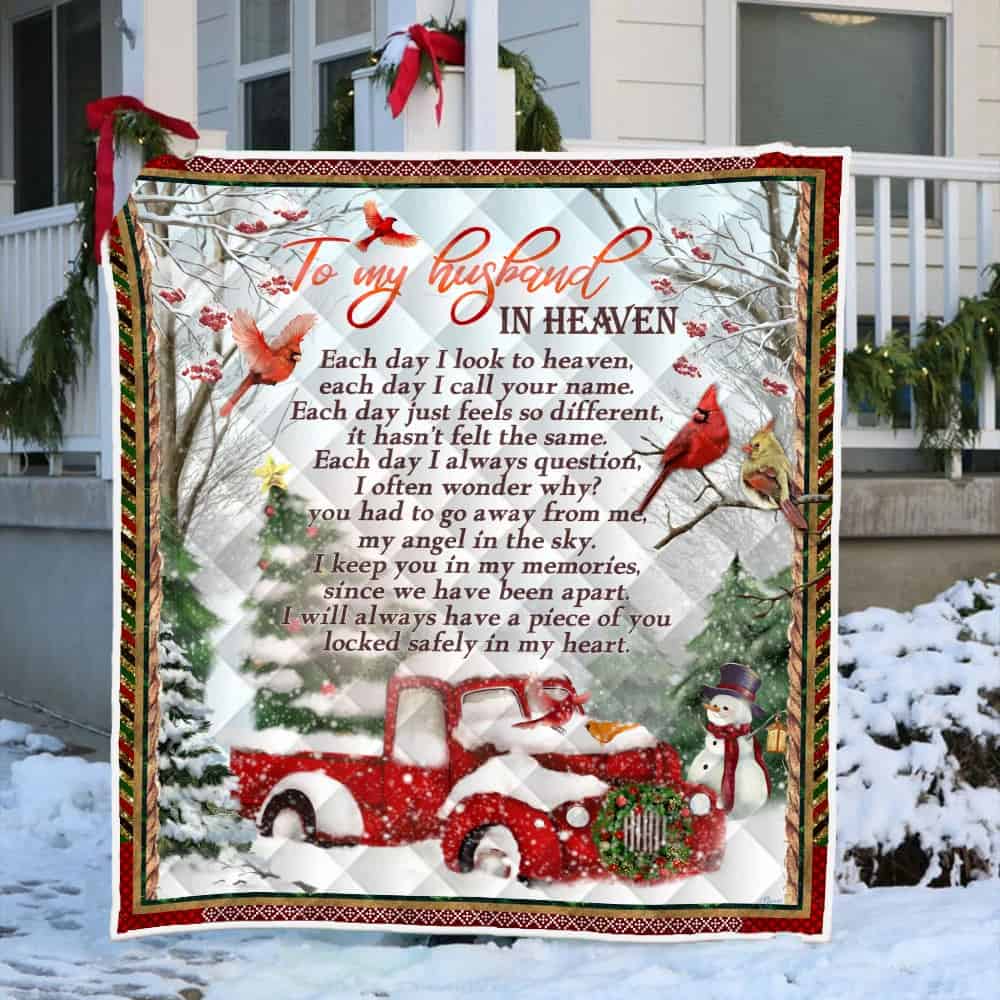 Christmas Quilt Blanket A Piece Of You Locked Safely In My Heart
