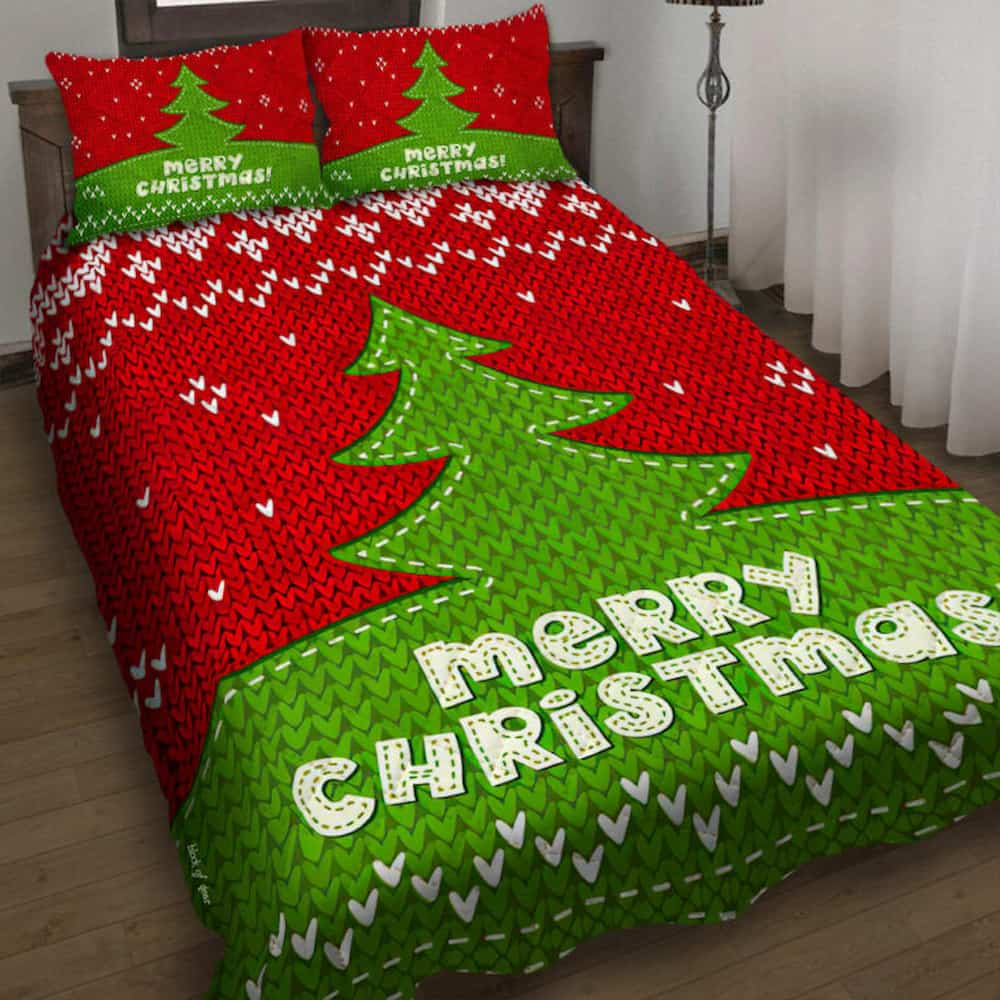Christmas Tree Quilt Bedding Set Geembi™