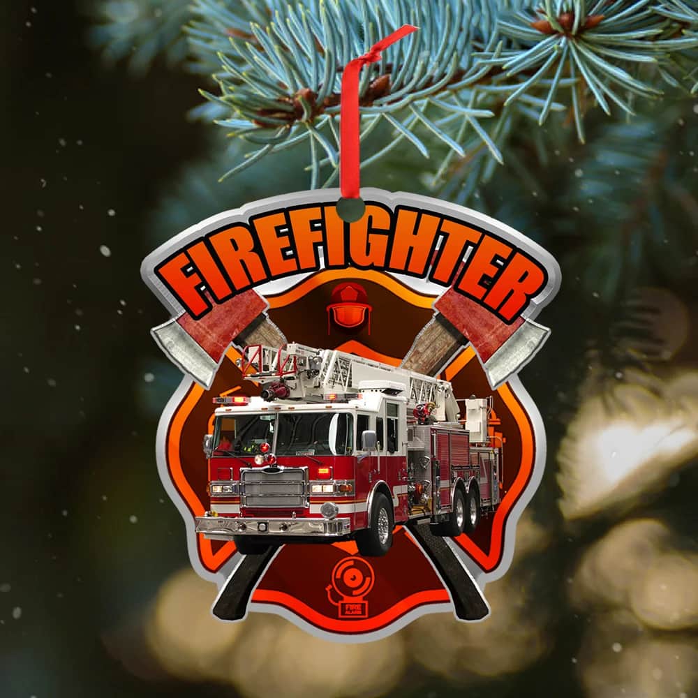 Firefighter Custom Shaped Ornament
