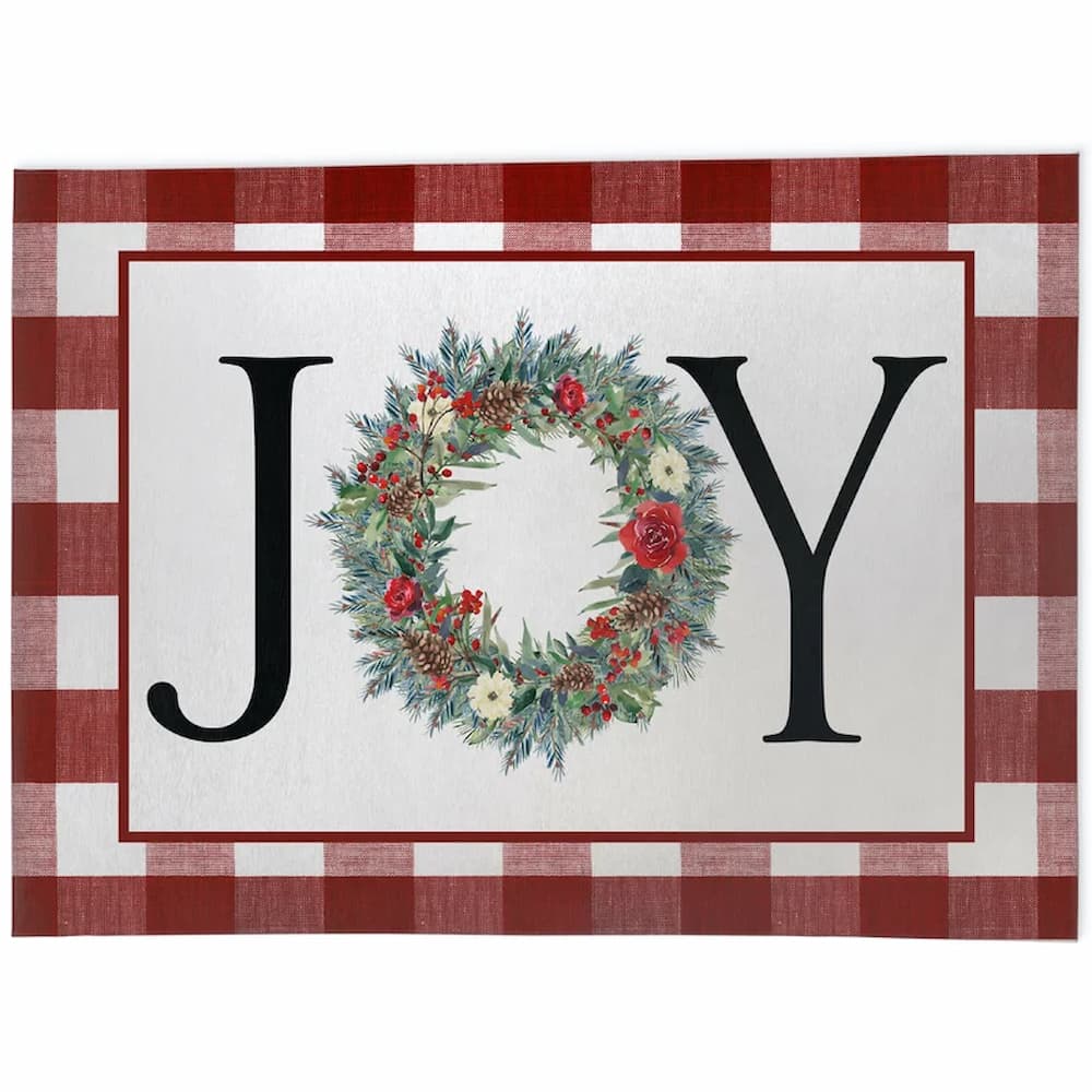 Garnell Joy Wreath Kitchen Mat