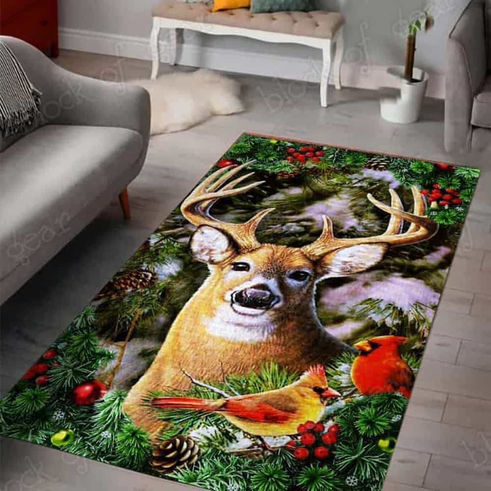 HBBOOMLIFE Outdoor Rugs Merry Christmas and Happy New Year