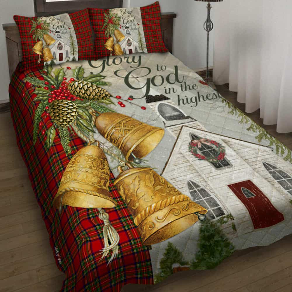 Glory to God in the Highest Quilt Bedding Set Geembi™