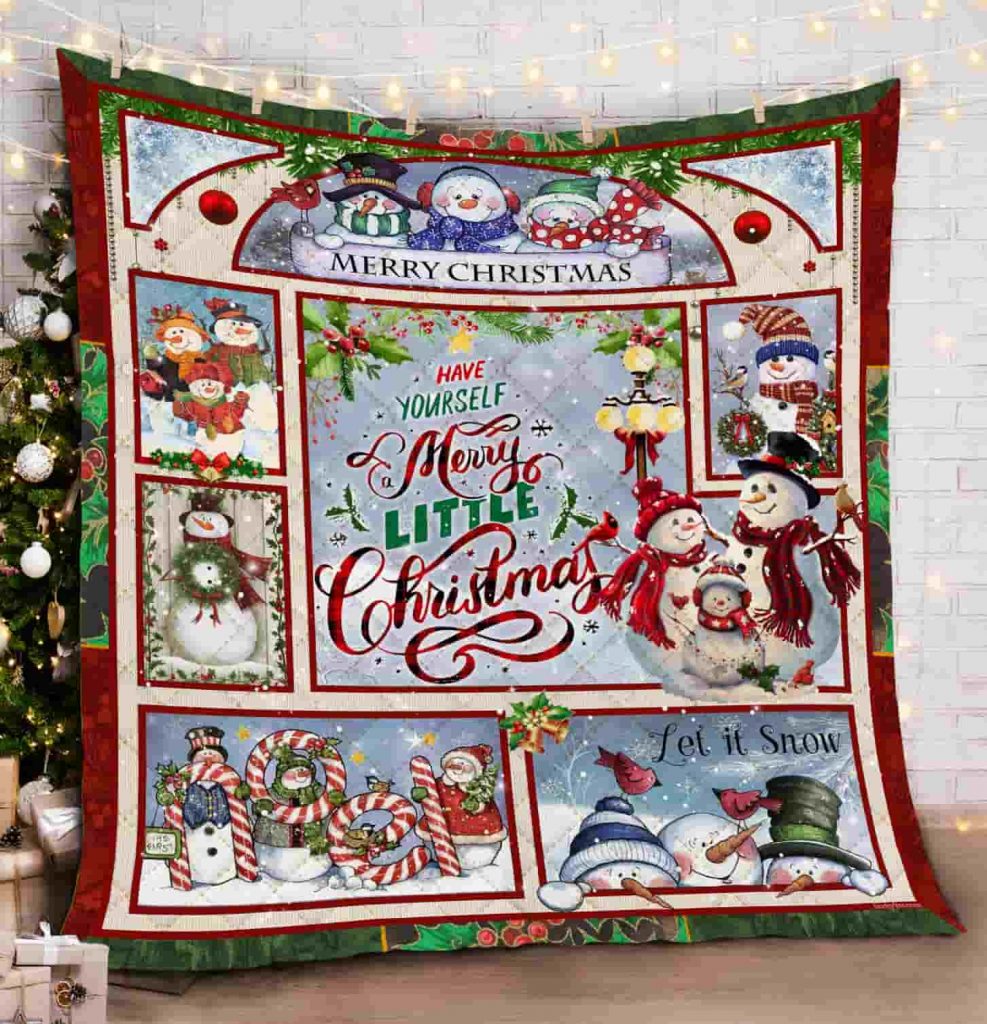 Have Yourself A Merry Little Christmas Quilt Blanket