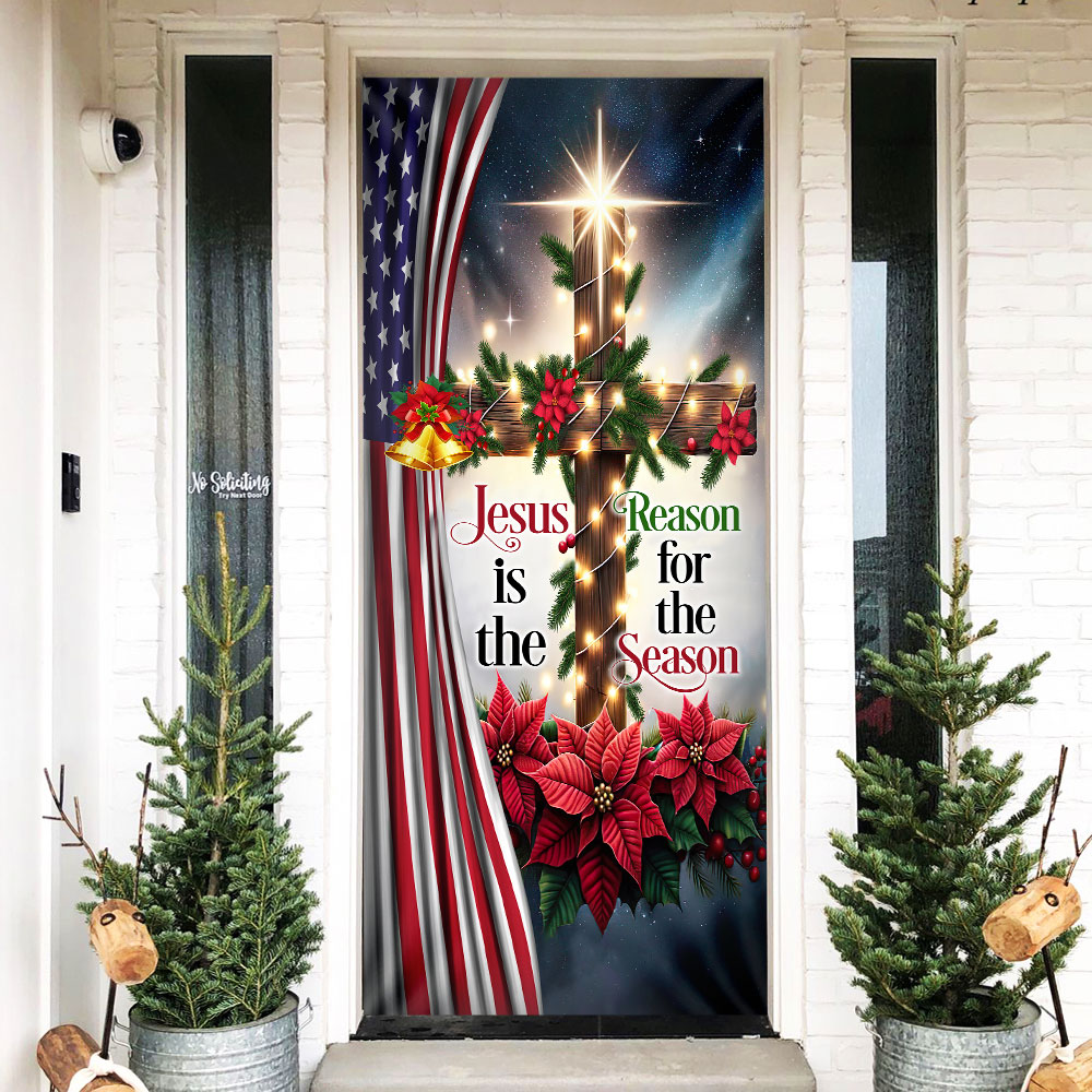 Jesus Christ Christmas Door Cover Jesus Is The Reason For The Season