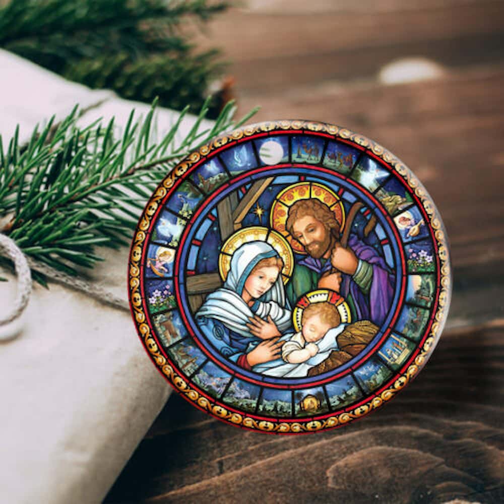 Jesus Is Born Christmas Ornament -Jesus Is Born Christmas Ornament