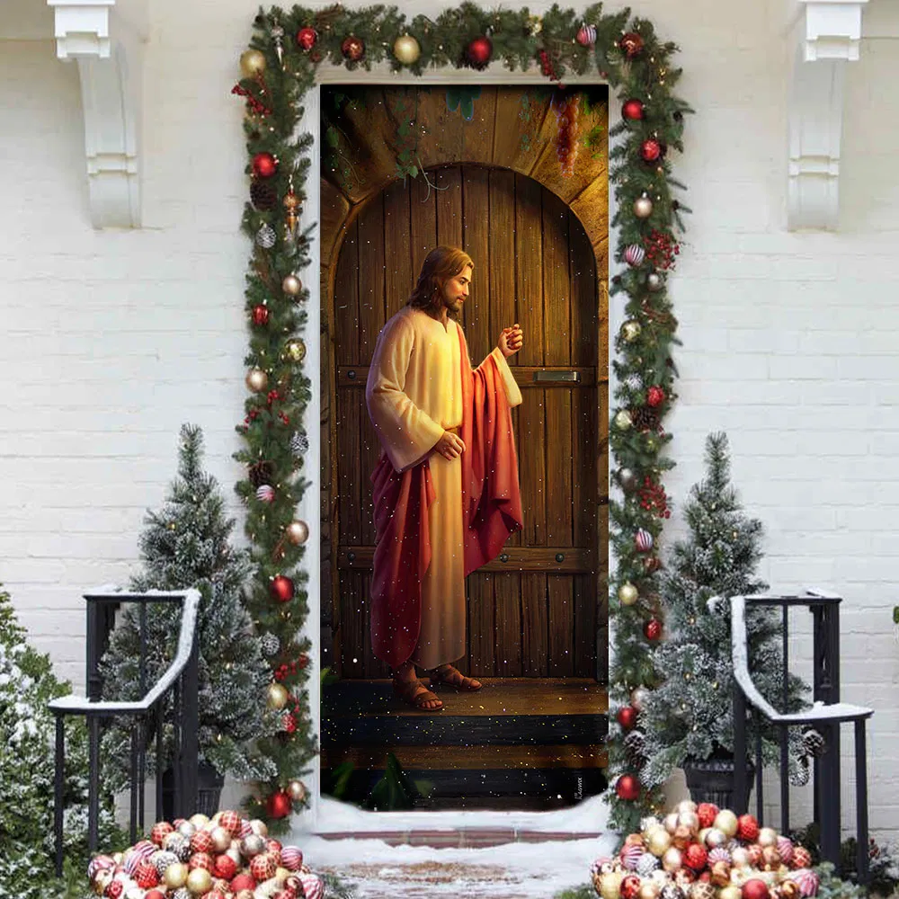 Jesus Knocking On The Door Door Cover