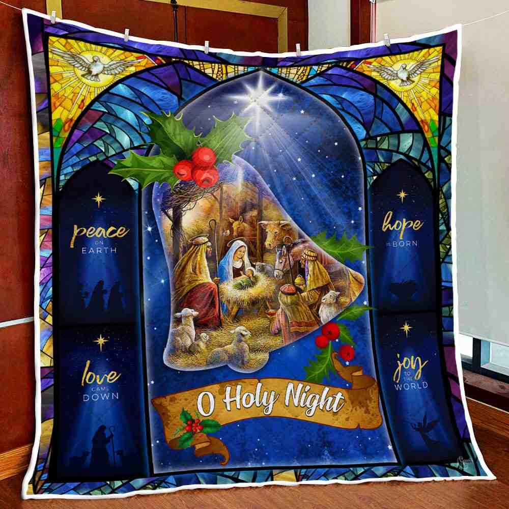 Nativity Of Jesus Quilt Christmas Blanket