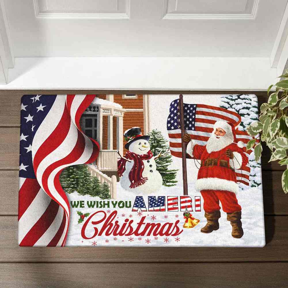 Santa Claus US Christmas Doormat