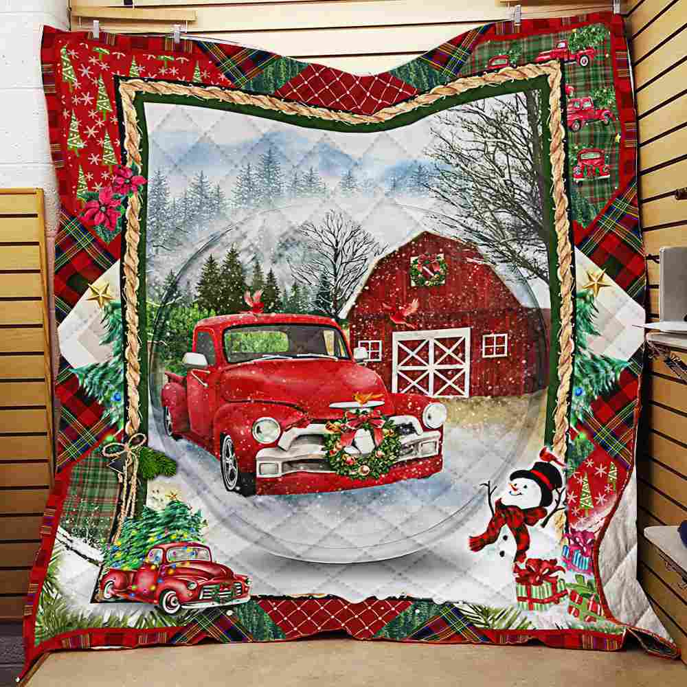 Xmas Quilt Red Truck
