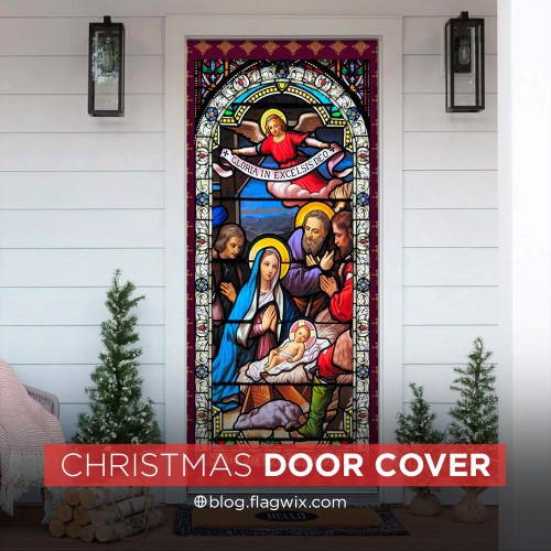 christmas door cover