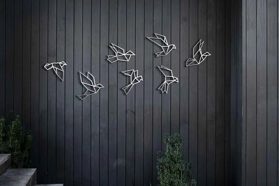 Metal Bird Yard Art
