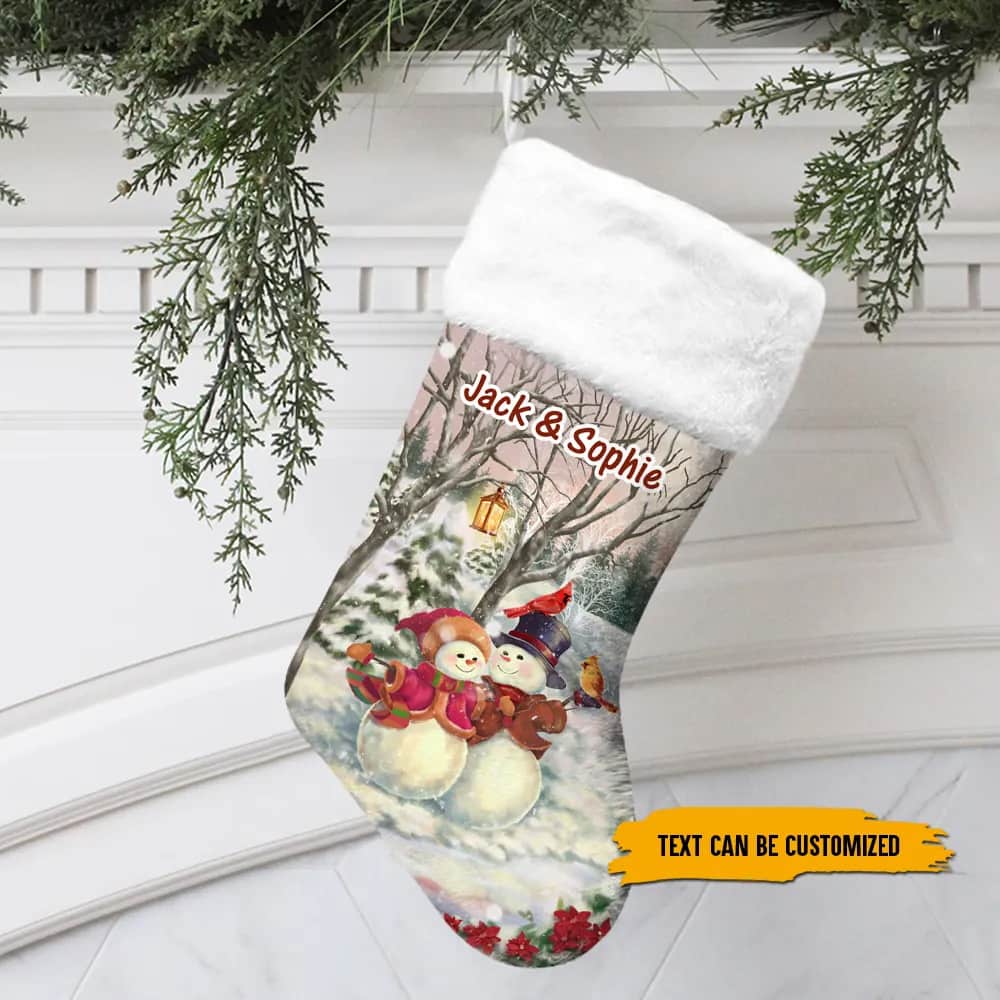 Personalized Snowman Couple Stockings