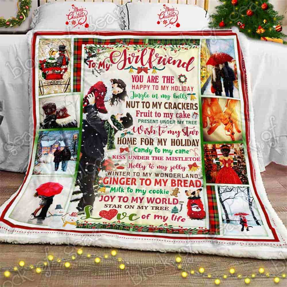 To My Girlfriend – Love Of My Life Christmas Sofa Throw Blanket