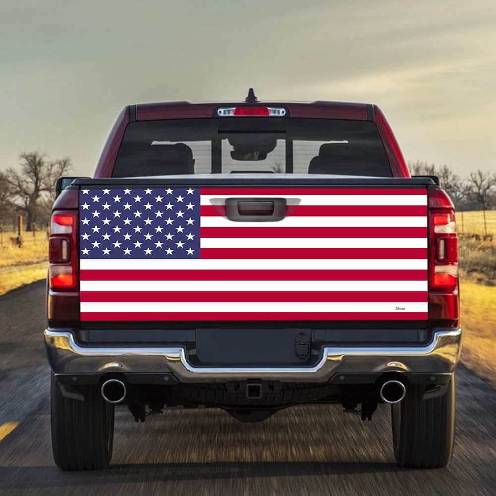 Flag of United States American US Truck Tailgate Decal Sticker Wrap