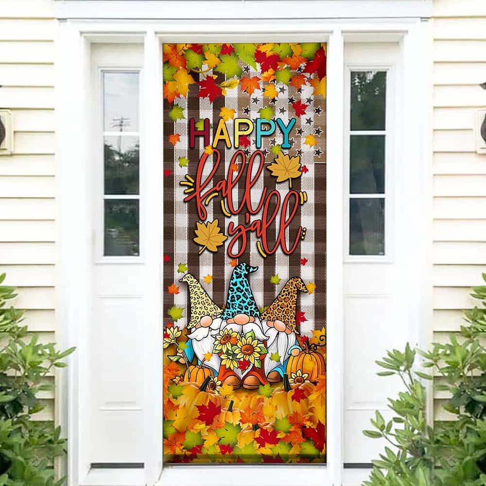 Happy Fall Y’all Door Cover