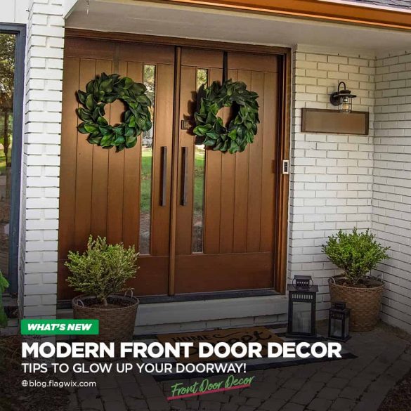 modern door decor