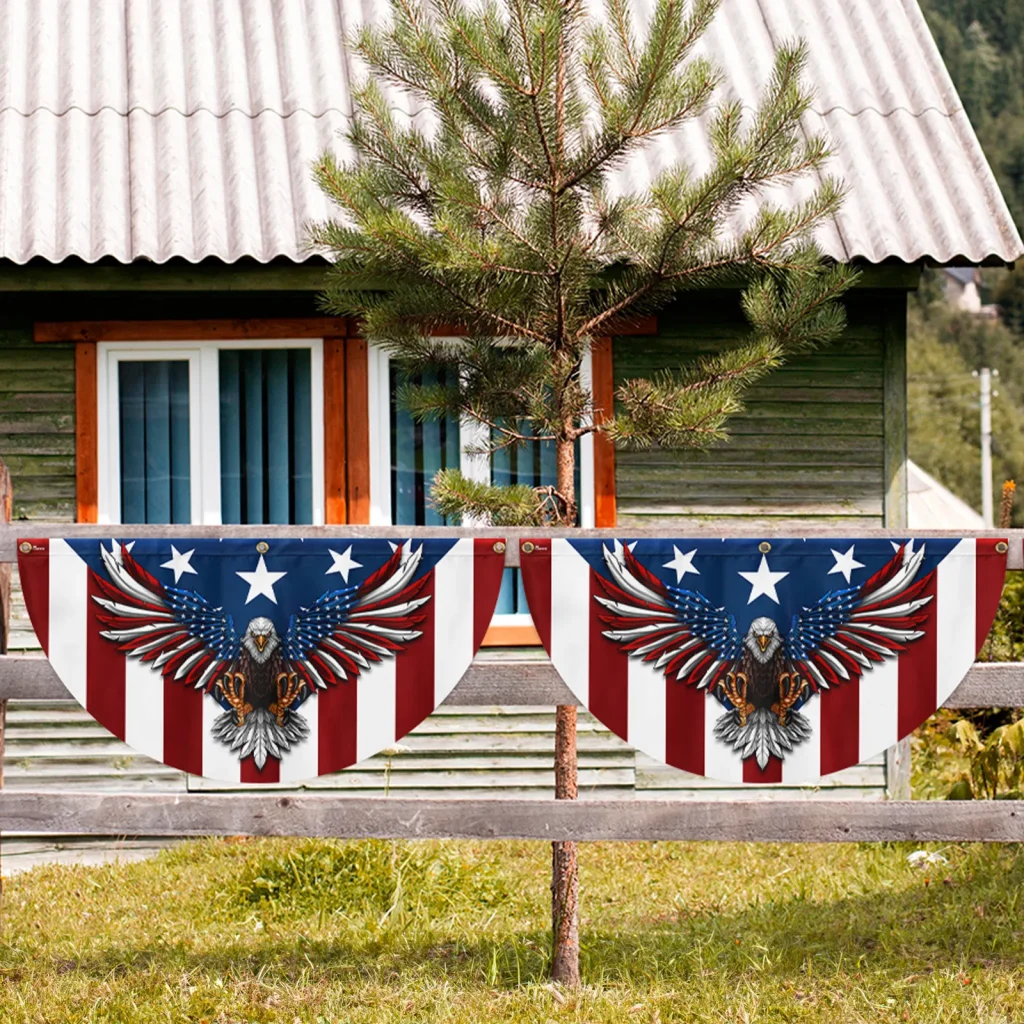 Patriot Flag Eagle Bunting Flag Celebrate American Pride Year-Round