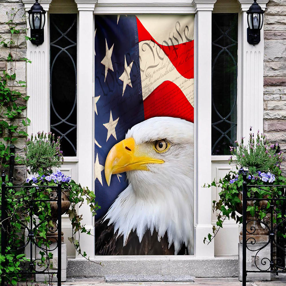 Patriotic Eagle Door Cover