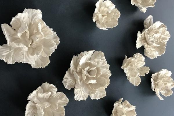 Porcelain Flower Wall Decor