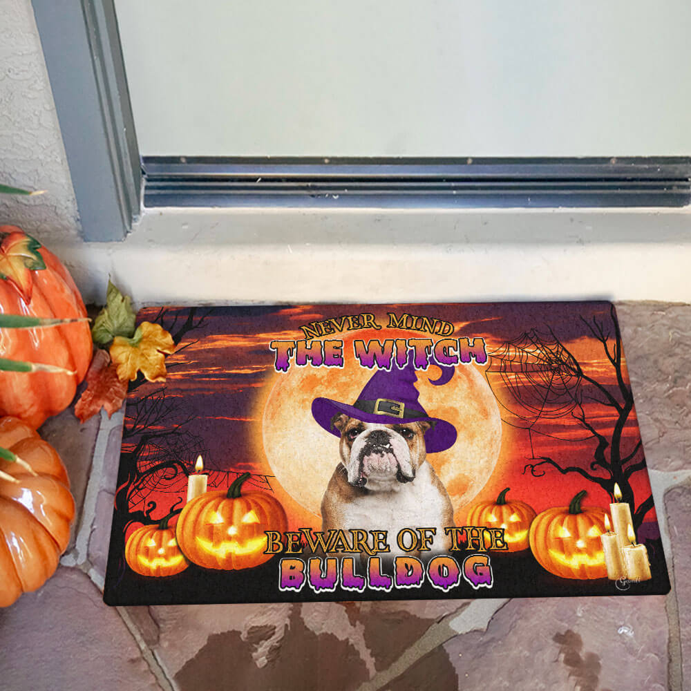 Bulldog Doormat Halloween