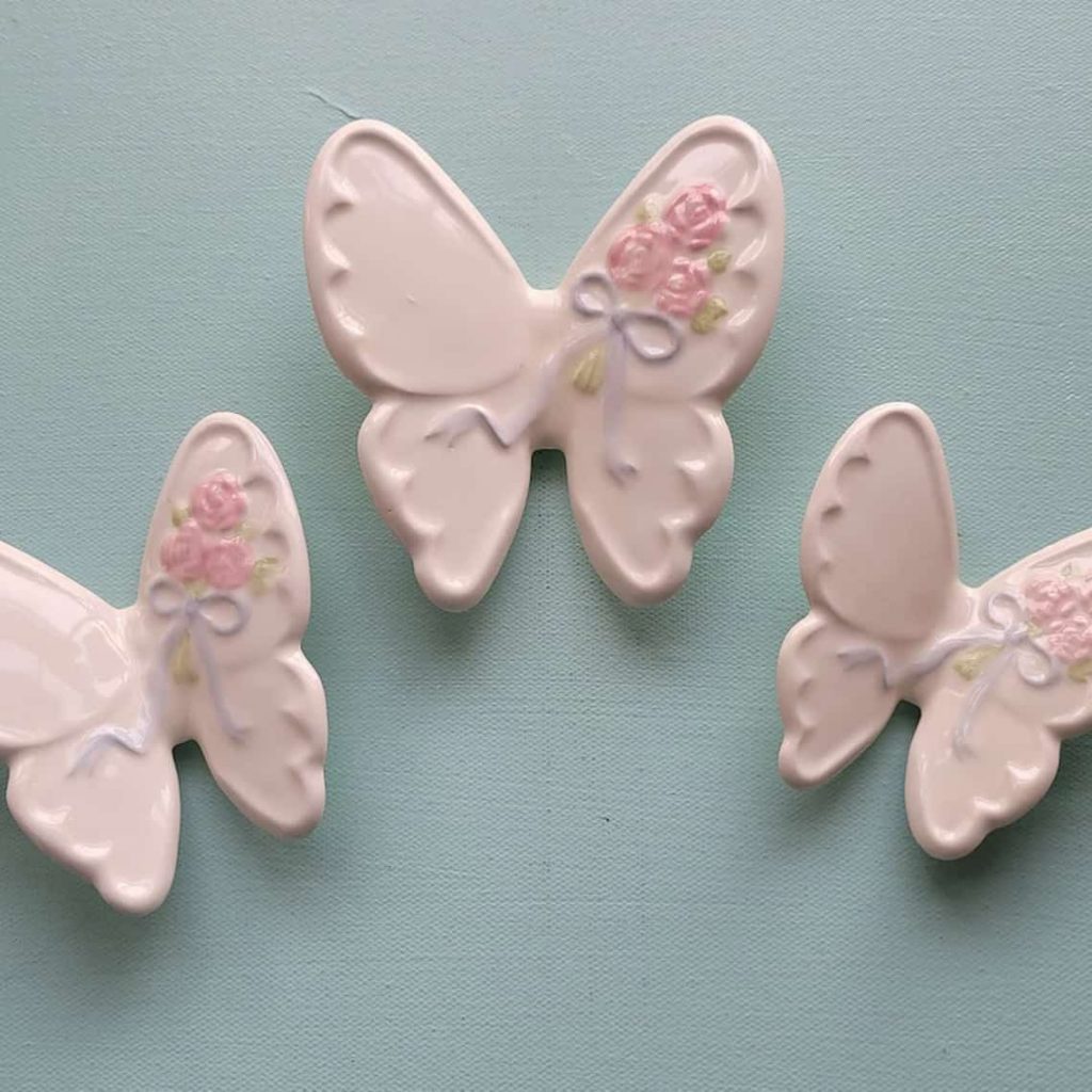 Vintage Homco ceramic butterflies