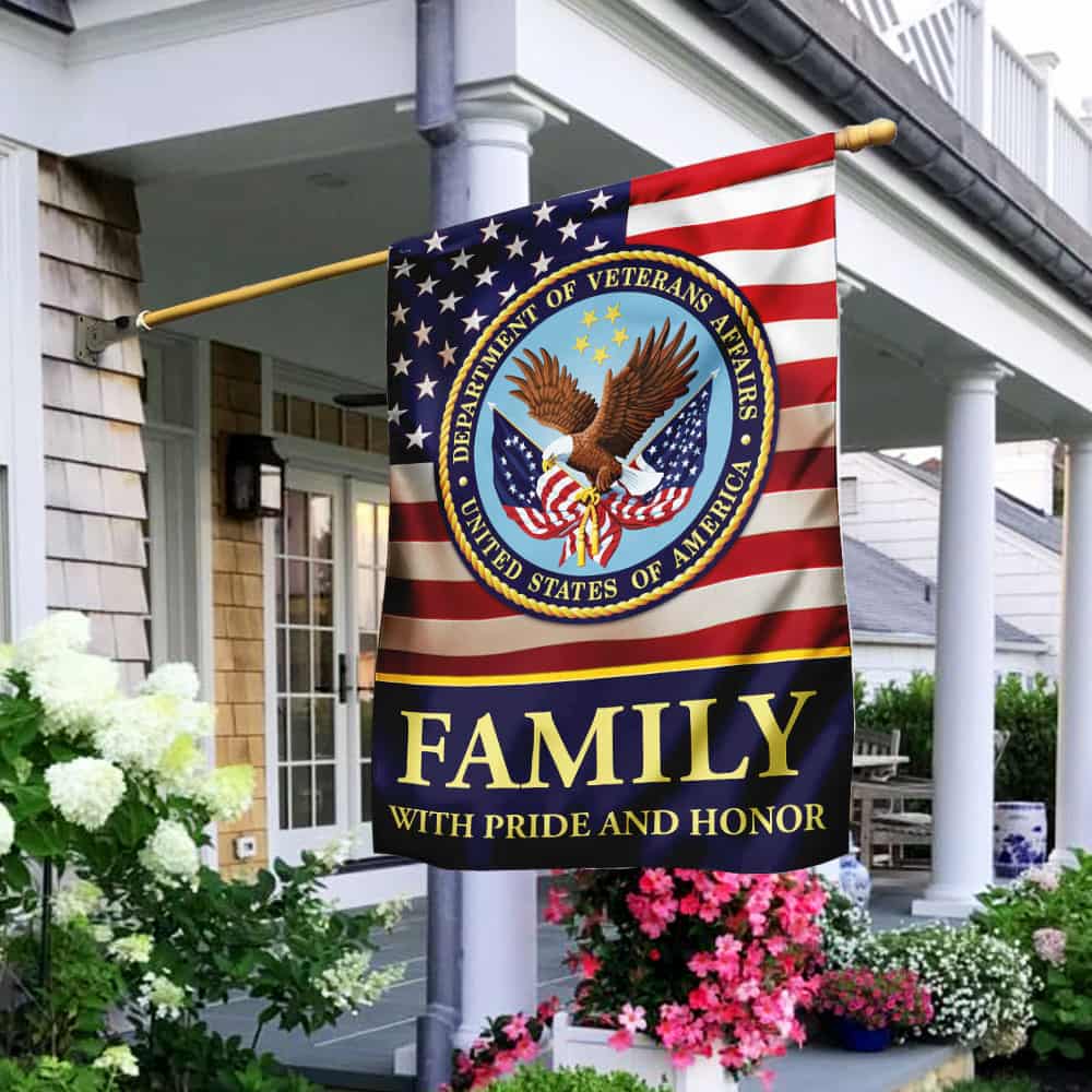 Family With Pride And Honor U.S. Veterans Flag
