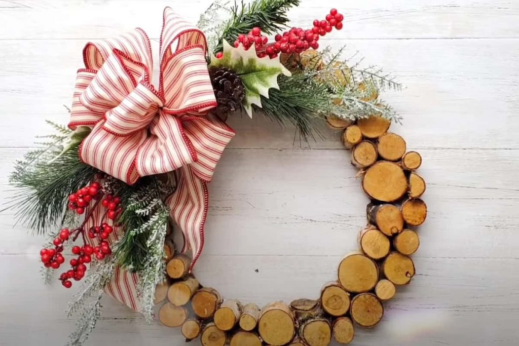 DIY wood wreath