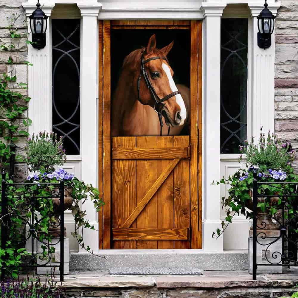 Horse In Stable Door Cover