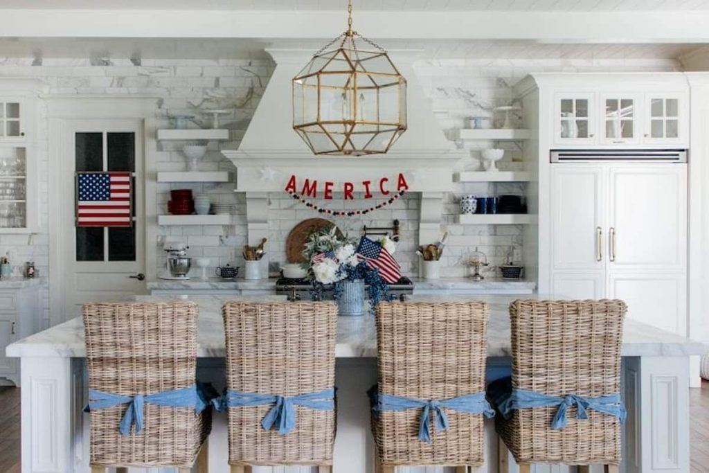 patriotic kitchen decor
