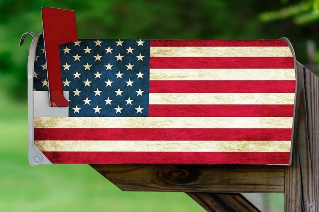 patriotic mailbox cover