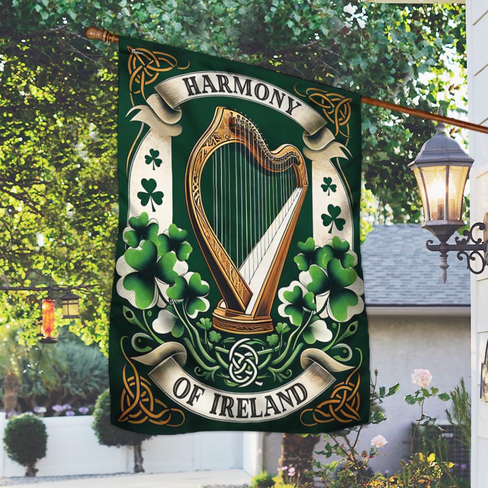 FLAGWIX Irish Harp Harmony of Ireland Flag