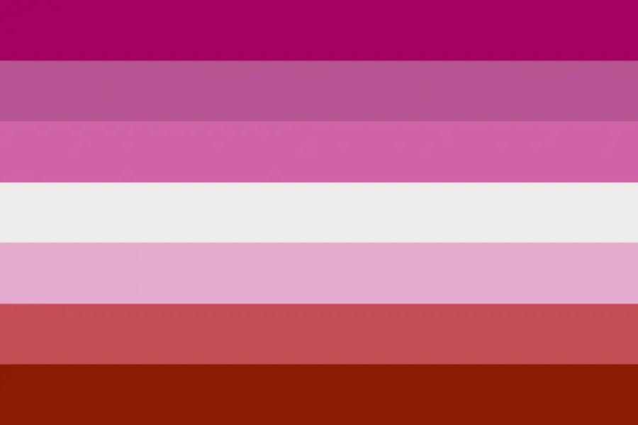 lesbian flag without the red lipstick