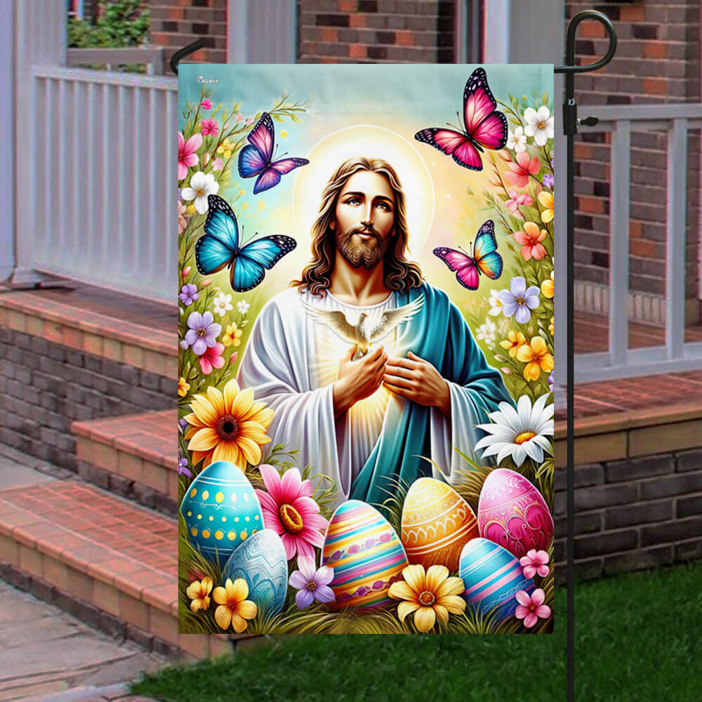 Jesus Christ Easter Day Egg Flag MLN2415F