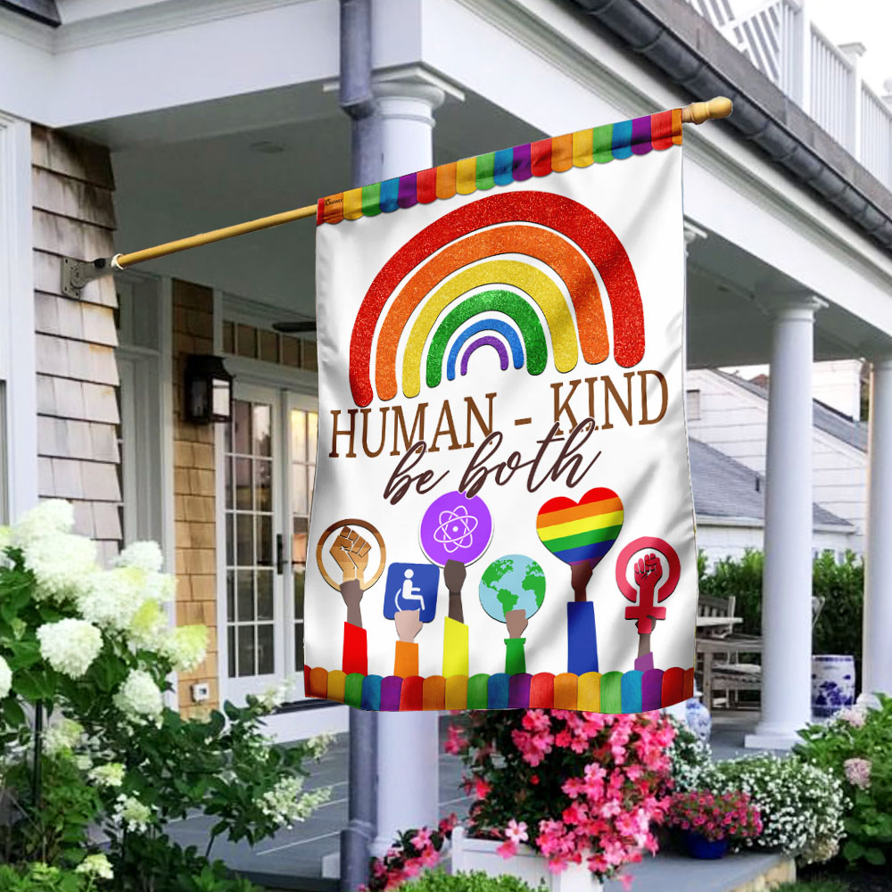Human – Kind Be Both – LGBT Pride Flag