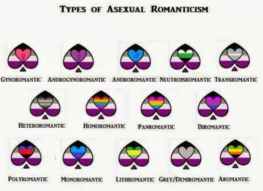Variations of the Asexual Pride Flag