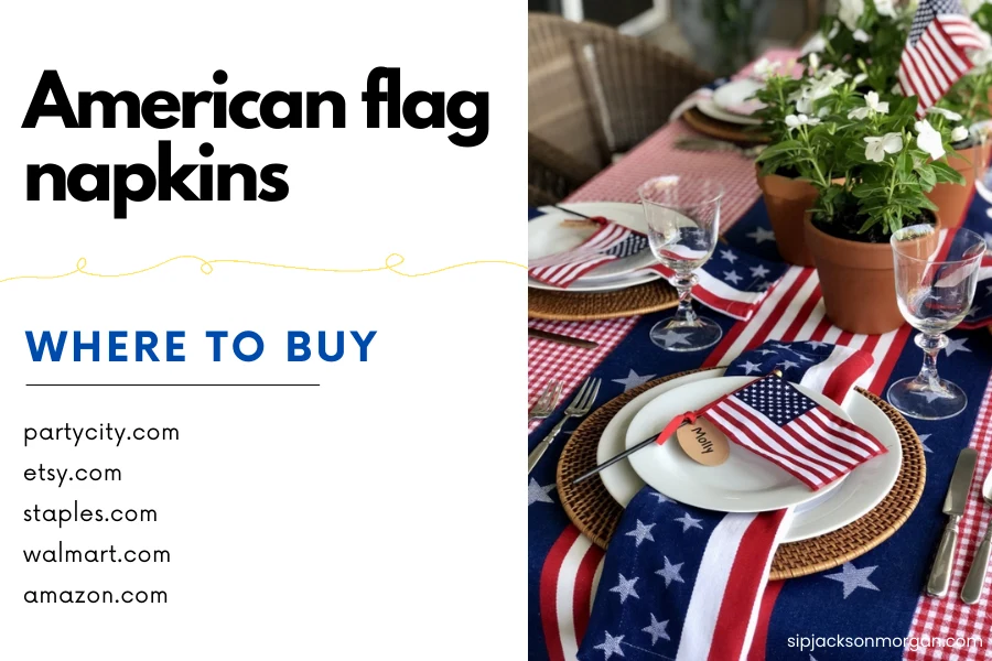 american flag napkins