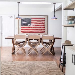 Home decor with US Flag