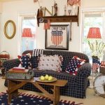 Patriot Livingroom US wood flag