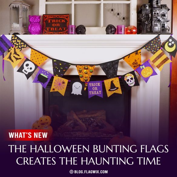 halloween bunting flags