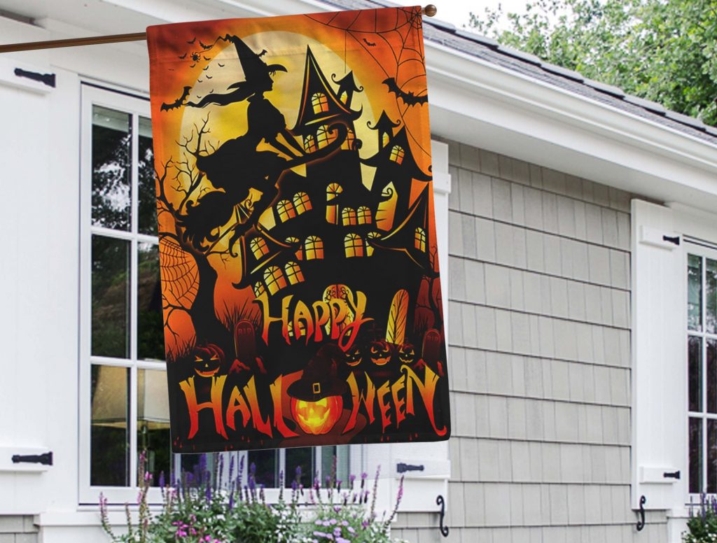 halloween house flags