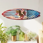 patriotic US flag style wooden-wall decor