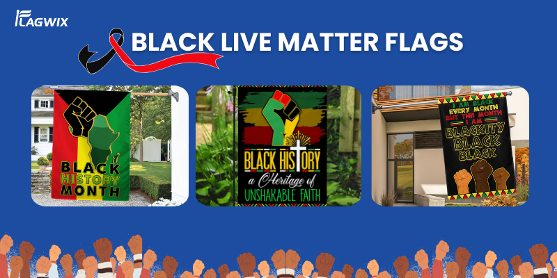 black live matter flags