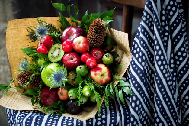 Bouquet made from fruit