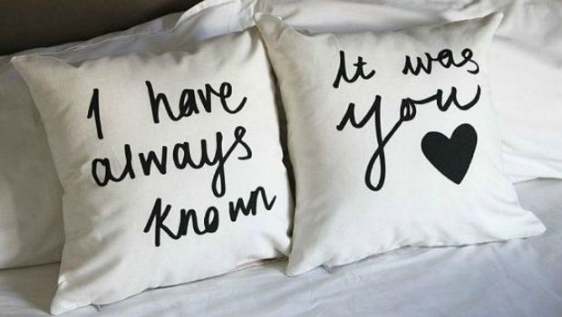 DIY couple pillow