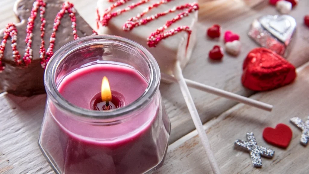 Scented candles valentine