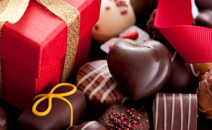 Chocolate love valentine