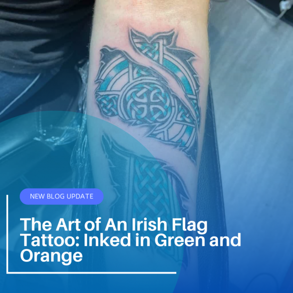 The Art of An Irish Flag Tattoo: Inked in Green and Orange